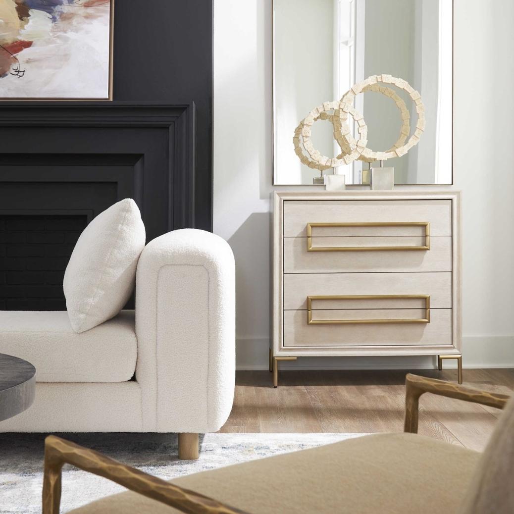 Alessia Accent Chest - Light Oak