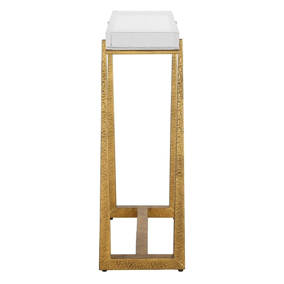 Midas Thick Crystal Accent Table