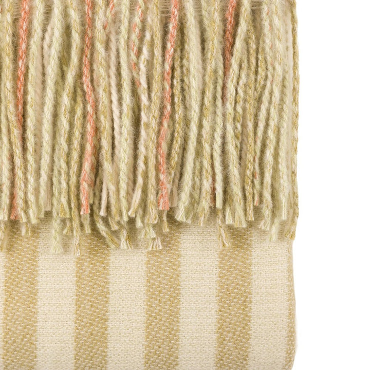 Lille Jacquard Stripe Throw - Sage