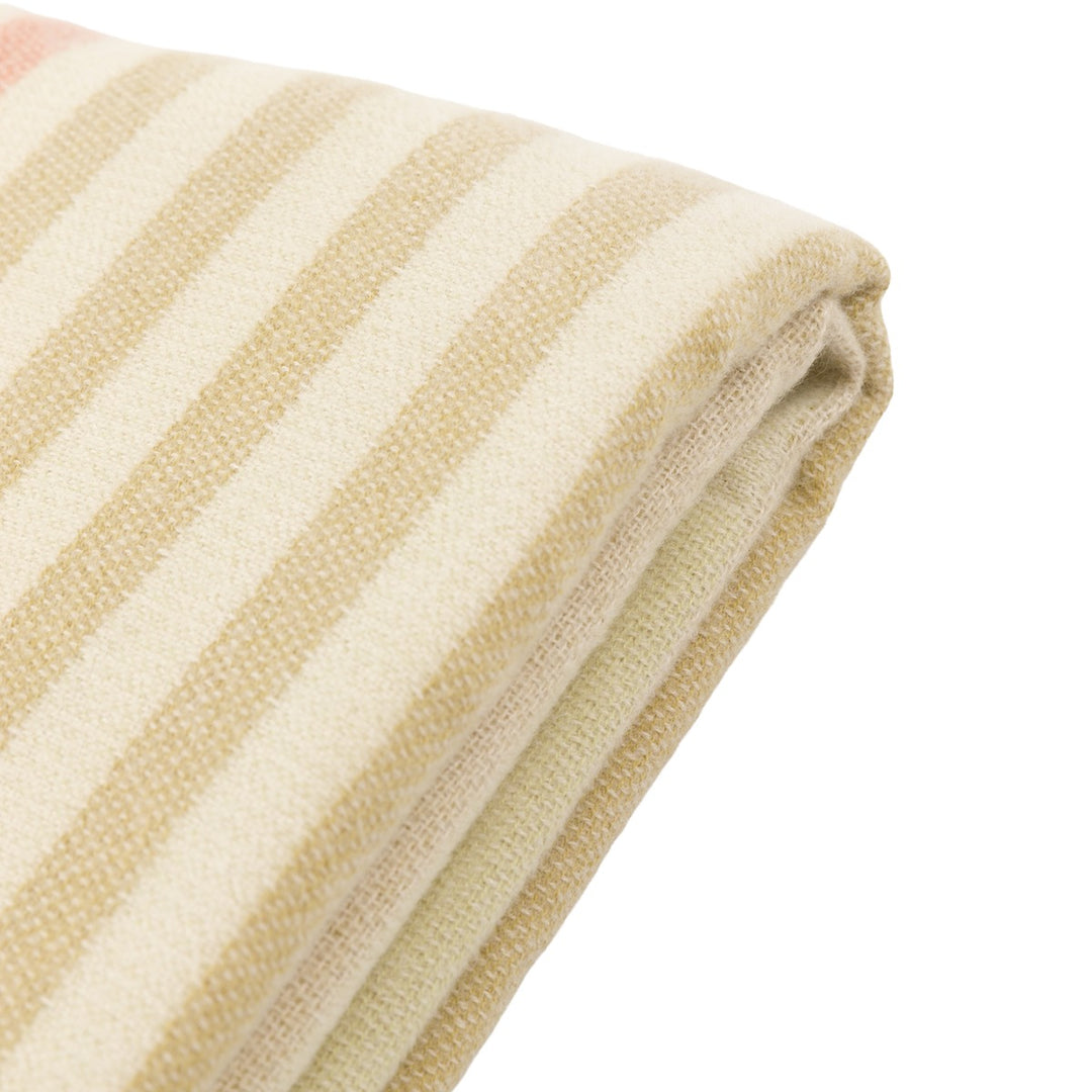 Lille Jacquard Stripe Throw - Sage