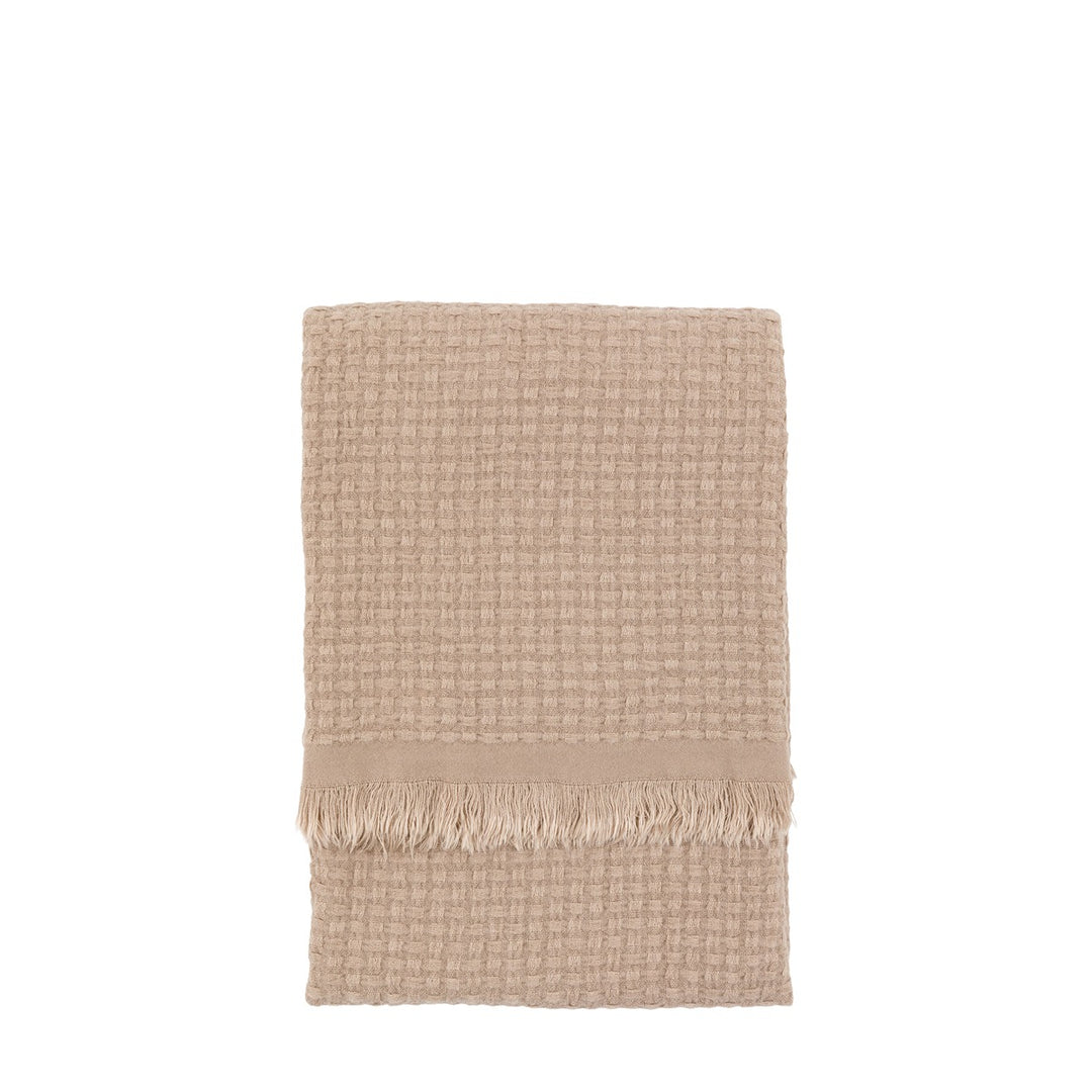 Soft Touch Waffle Throw - Natural