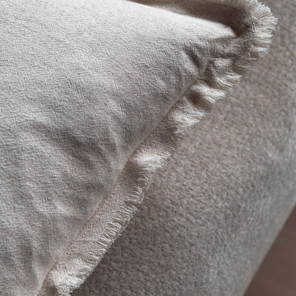 Linen Look Set of 2 Cushions - Cream