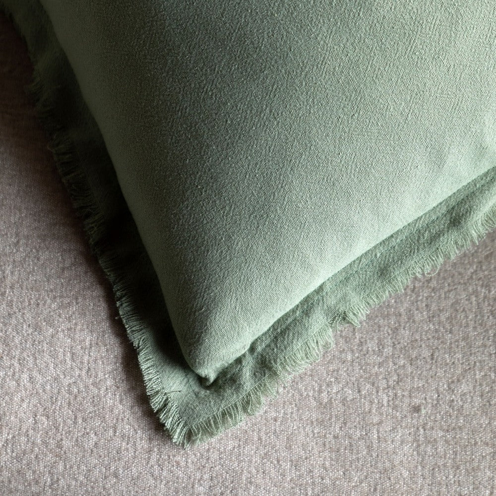 Linen Look Set of 2 Cushions - Sage