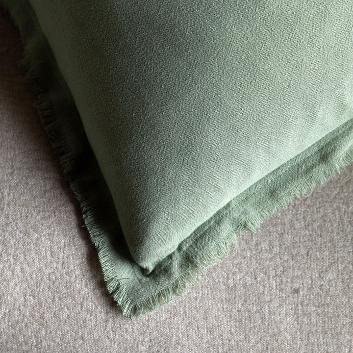 Linen Look Set of 2 Cushions - Sage