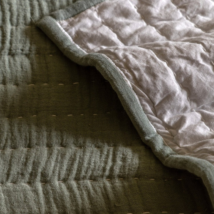 Alcove Gauze Bedspread - Sage