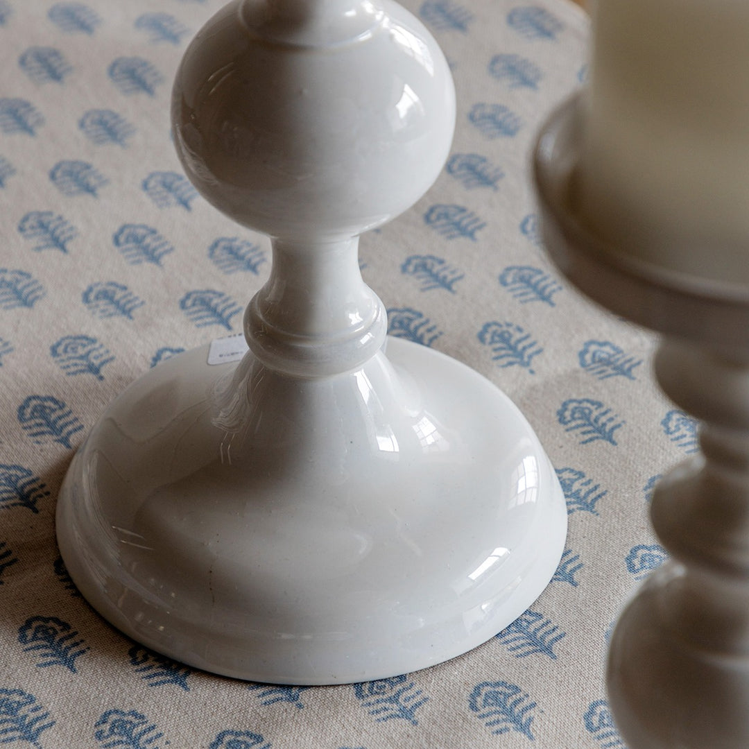Alzira Set of 2 Candlesticks - Cream