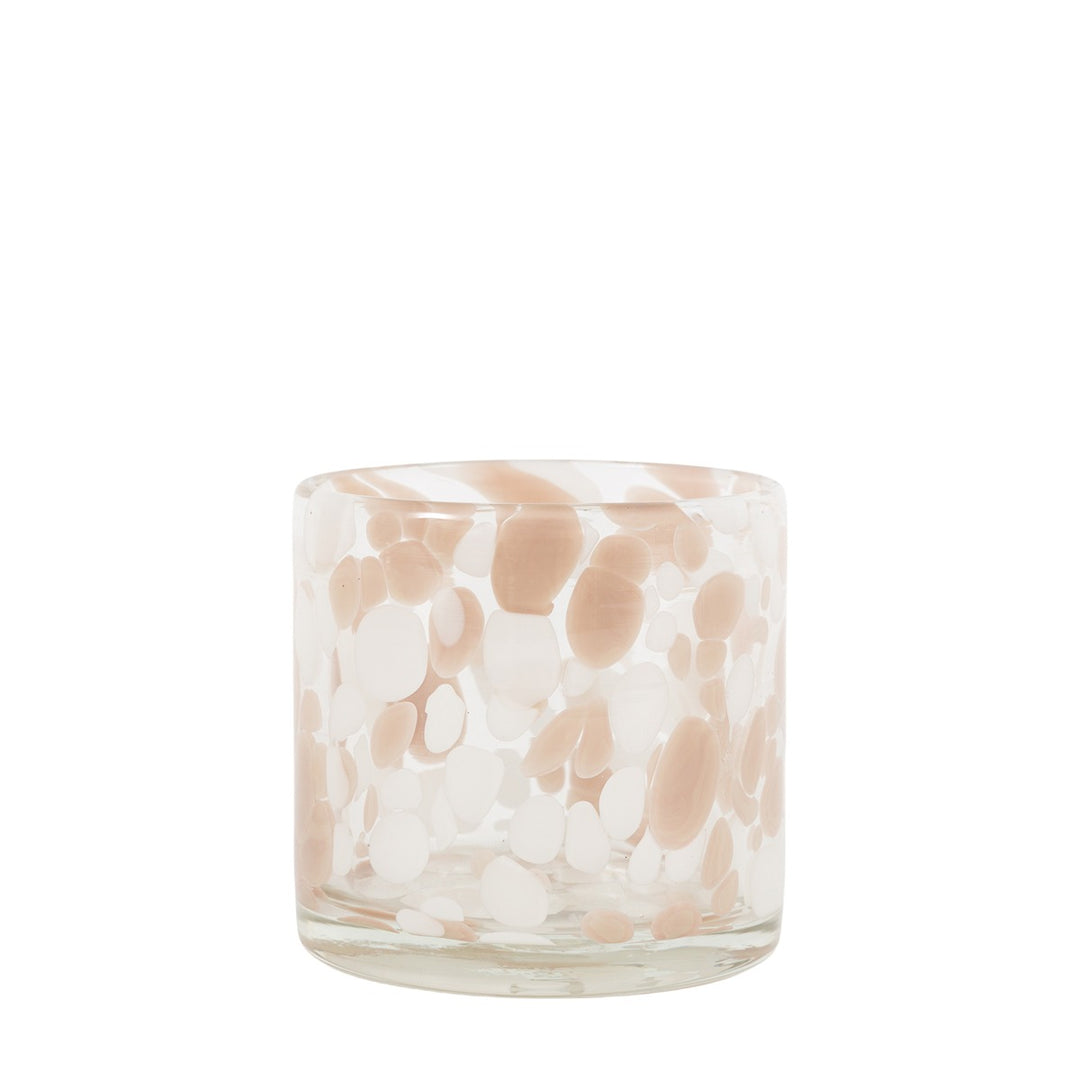 Confetti Candle Holder - Taupe
