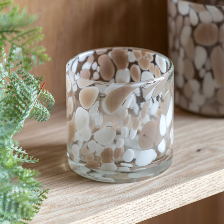Confetti Candle Holder - Taupe