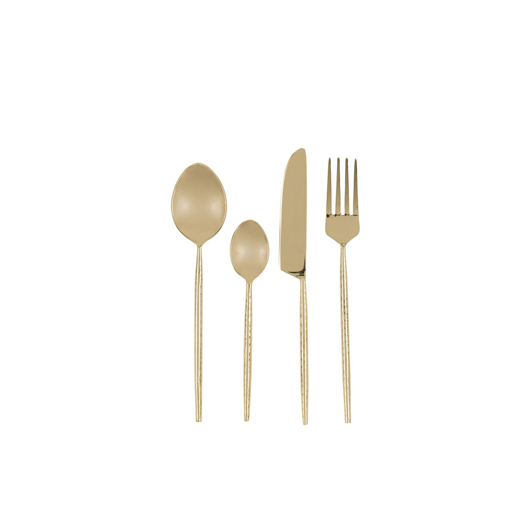 Alora 16 Piece Cutlery Set - Gold