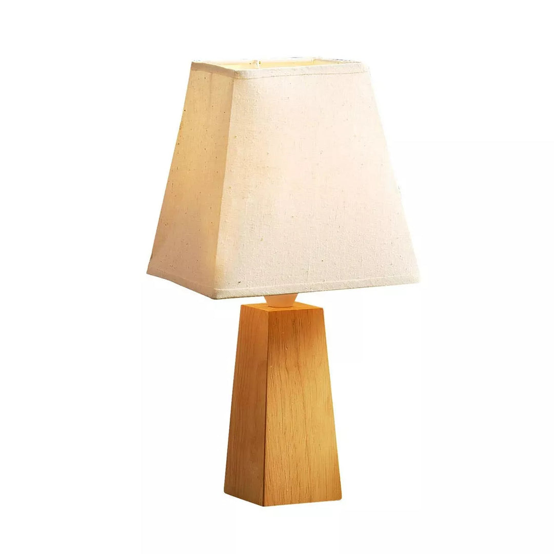Elion Tapered Wooden Base Table Lamp