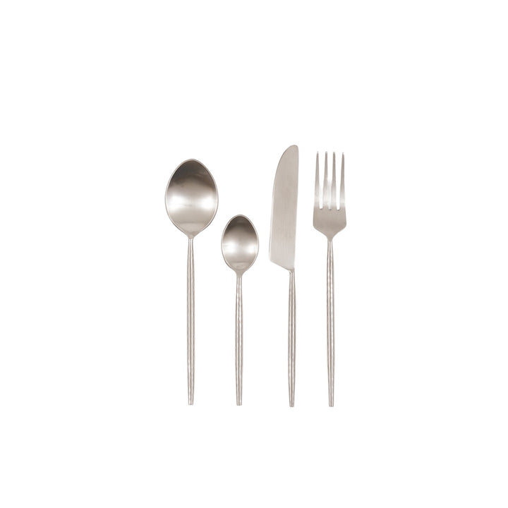 Alora 16 Piece Cutlery Set - Pewter