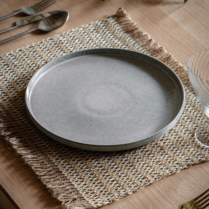 Reactive Glaze Set of 4 Dinner Plates