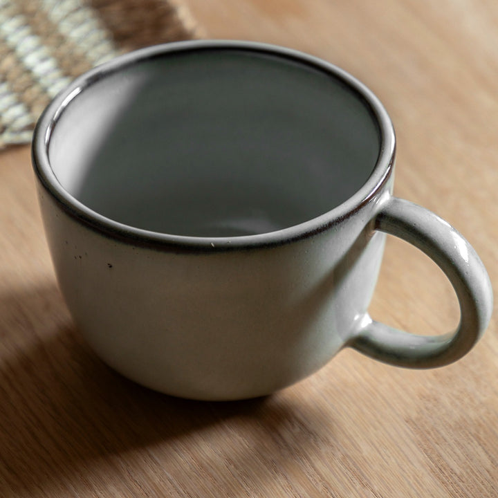 Reactive Glaze Set of 4 Mugs - Dove Grey
