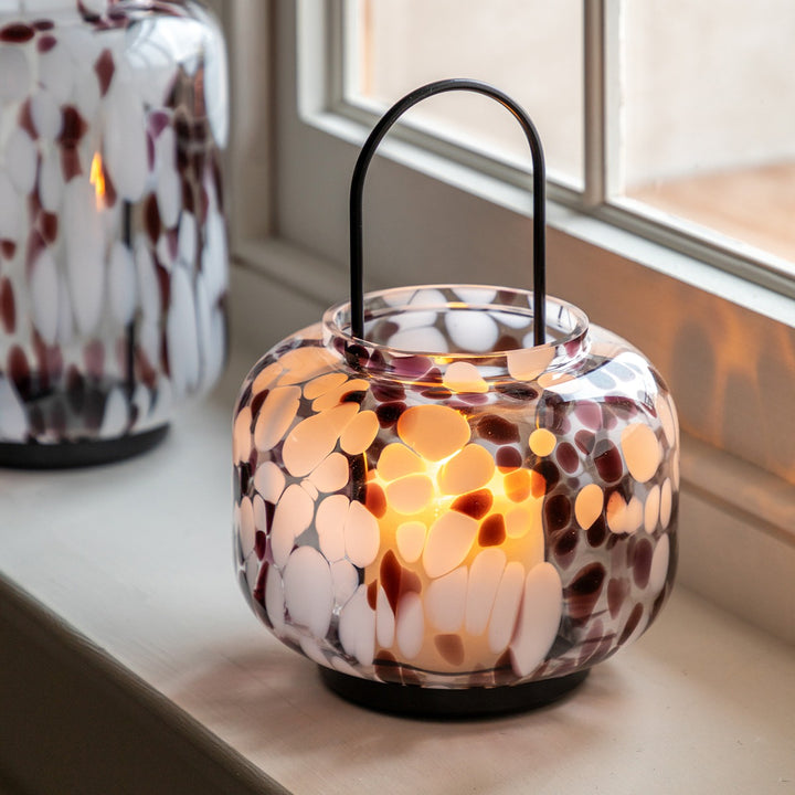 Confetti Candle Holder - Brown