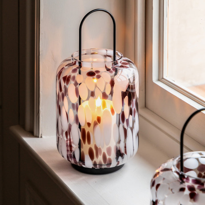 Confetti Candle Holder - Brown