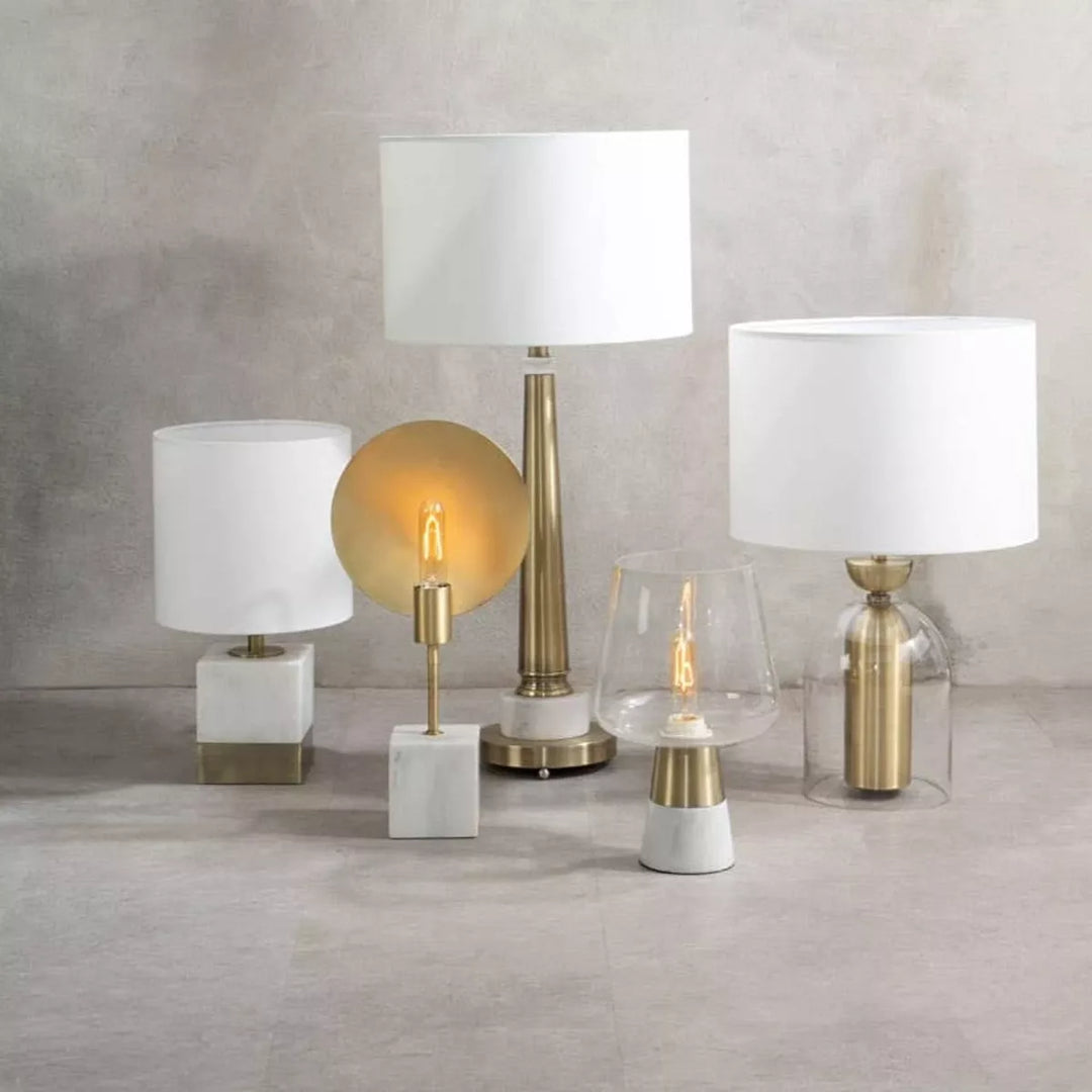 Sorado Marble Accent Lamp - White