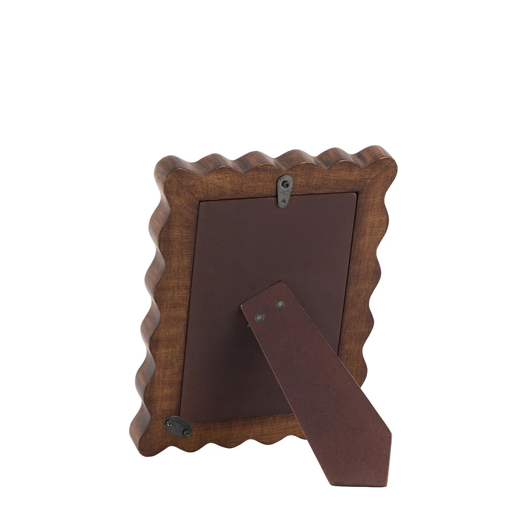 Ava Wooden Scallop Photo Frame