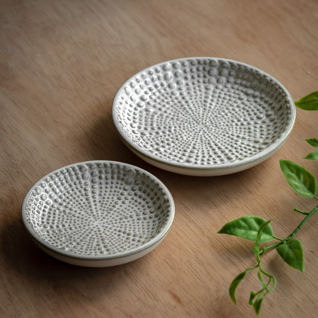 Brea Beaded Set of 2 Trinket Trays