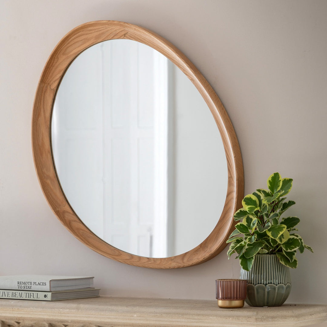 Copenhagen Pebble Mirror 78x80cm - Oak