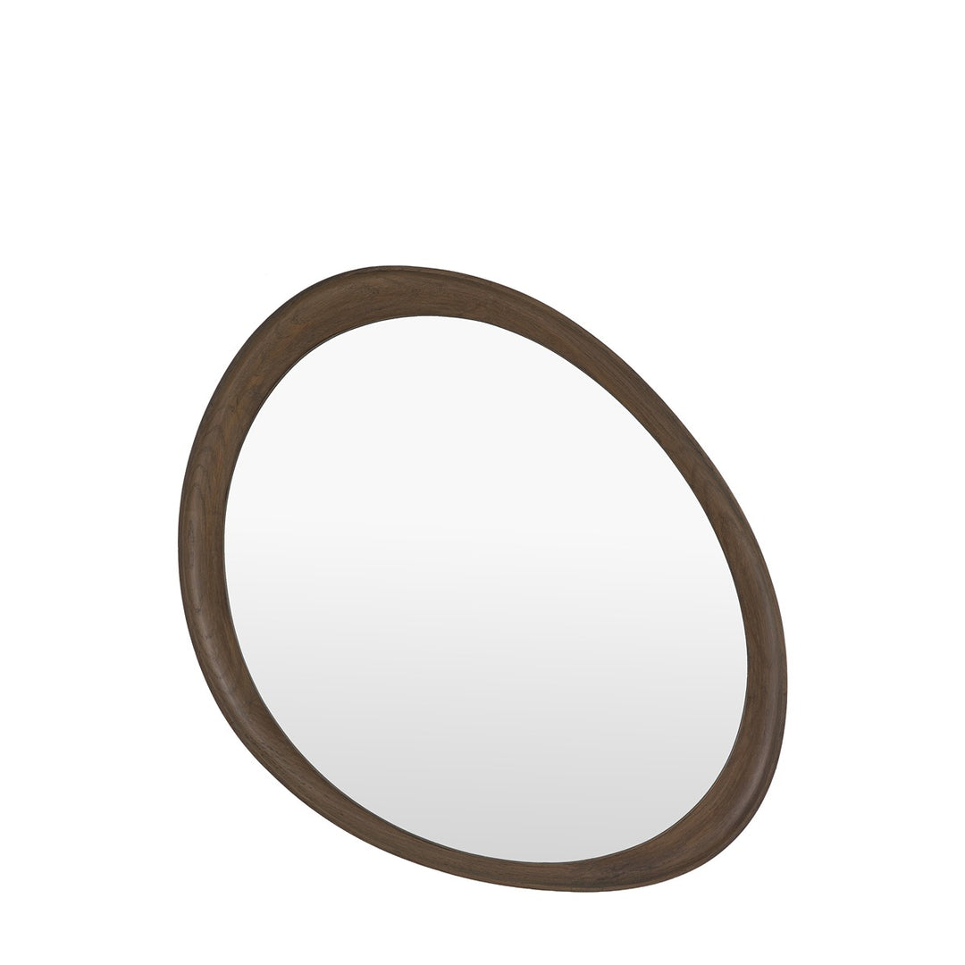 Copenhagen Pebble Mirror 78x80cm - Walnut