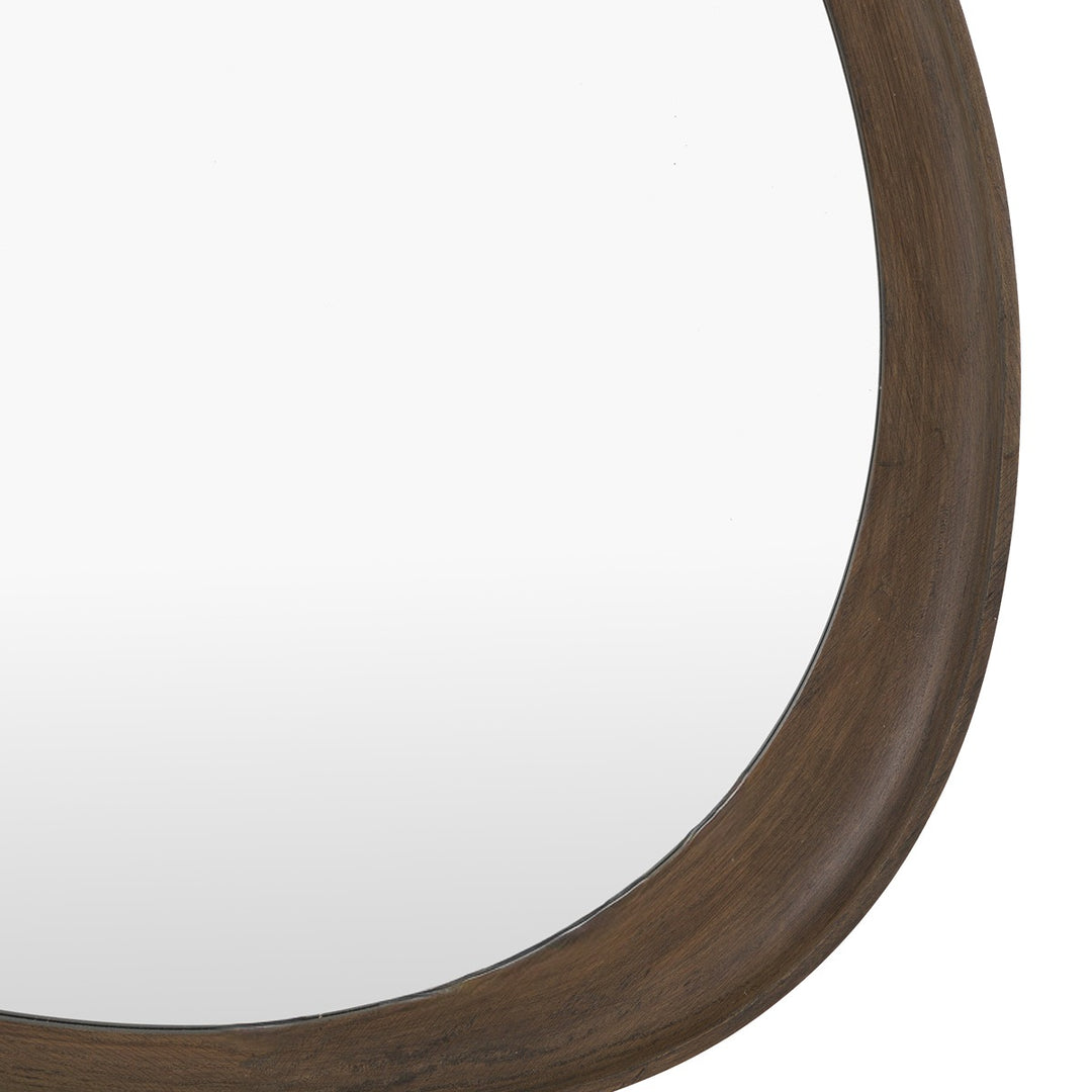 Copenhagen Pebble Mirror 78x80cm - Walnut