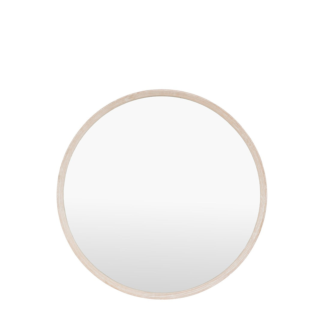 Helsinki Round Mirror 80x80cm - Washed Oak