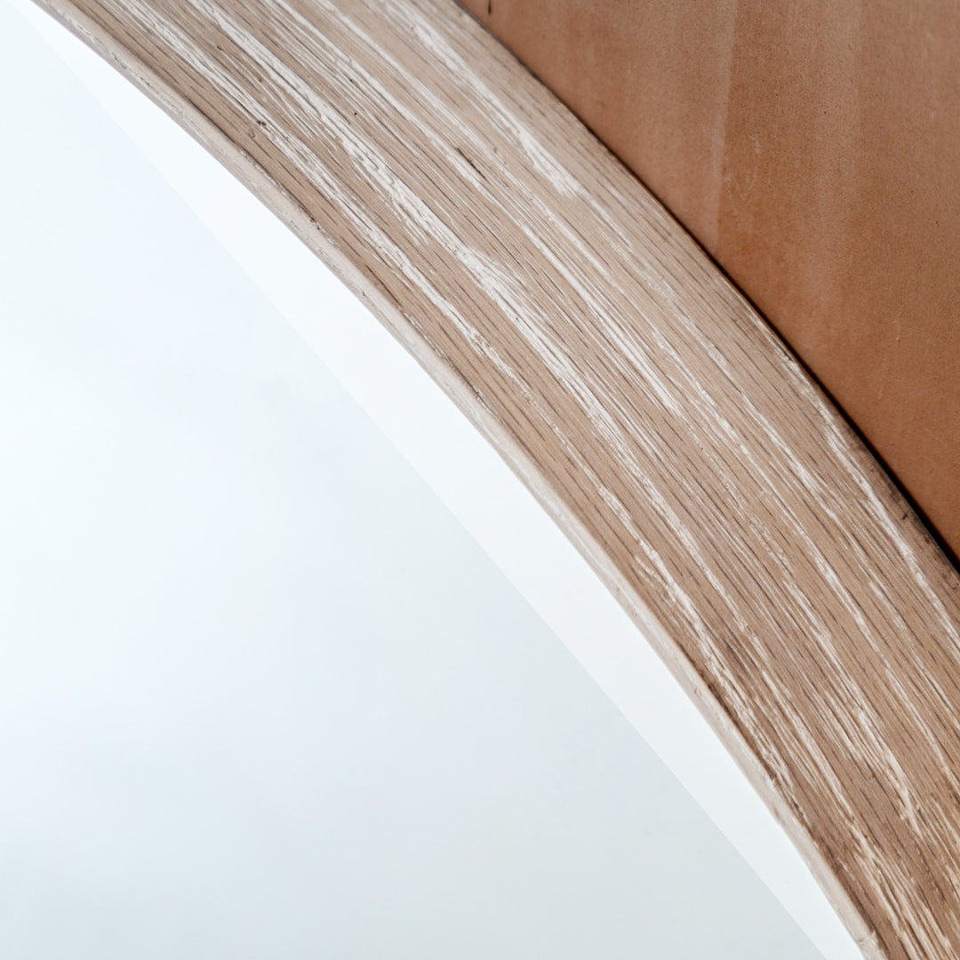 Helsinki Round Mirror 80x80cm - Washed Oak