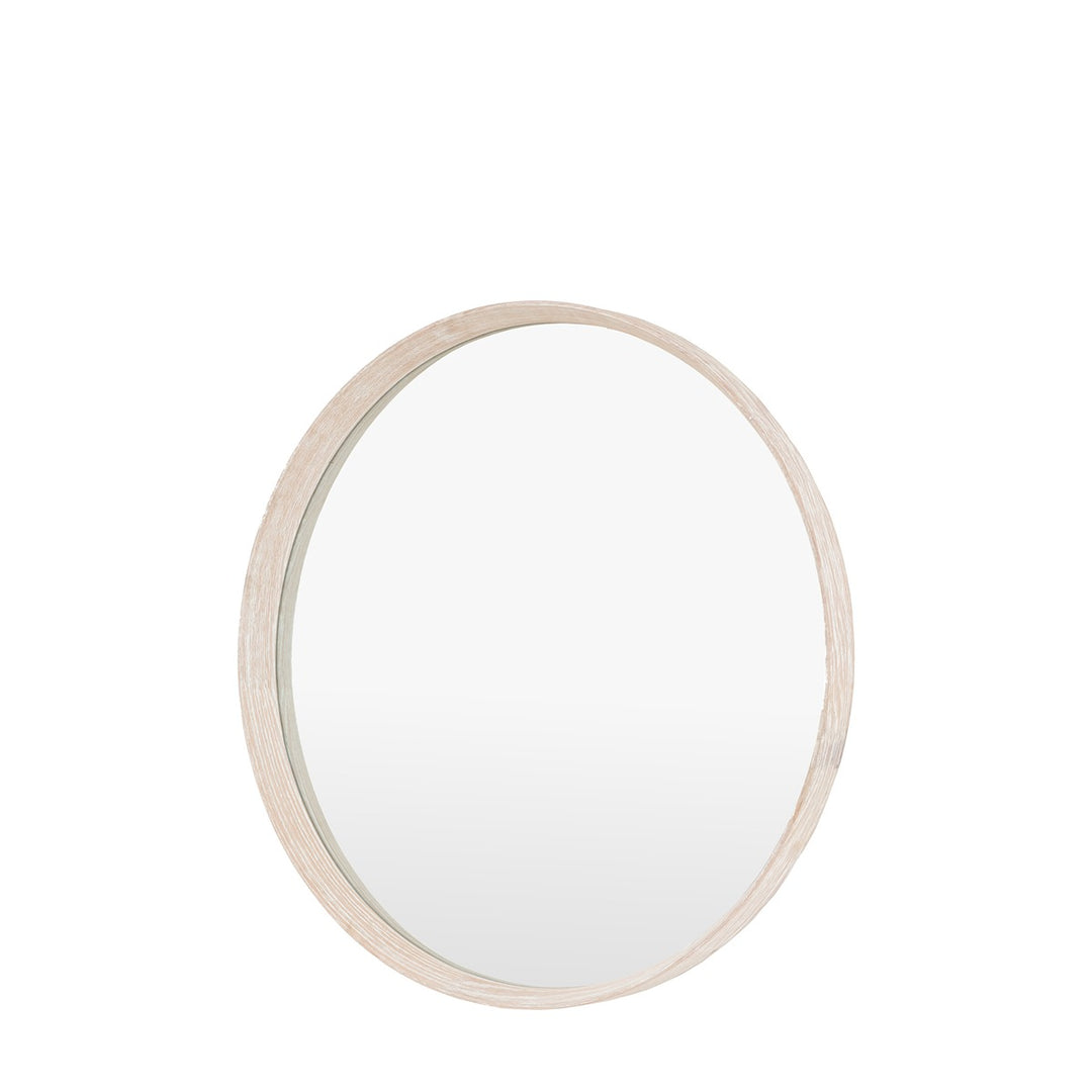 Helsinki Round Mirror 80x80cm - Washed Oak