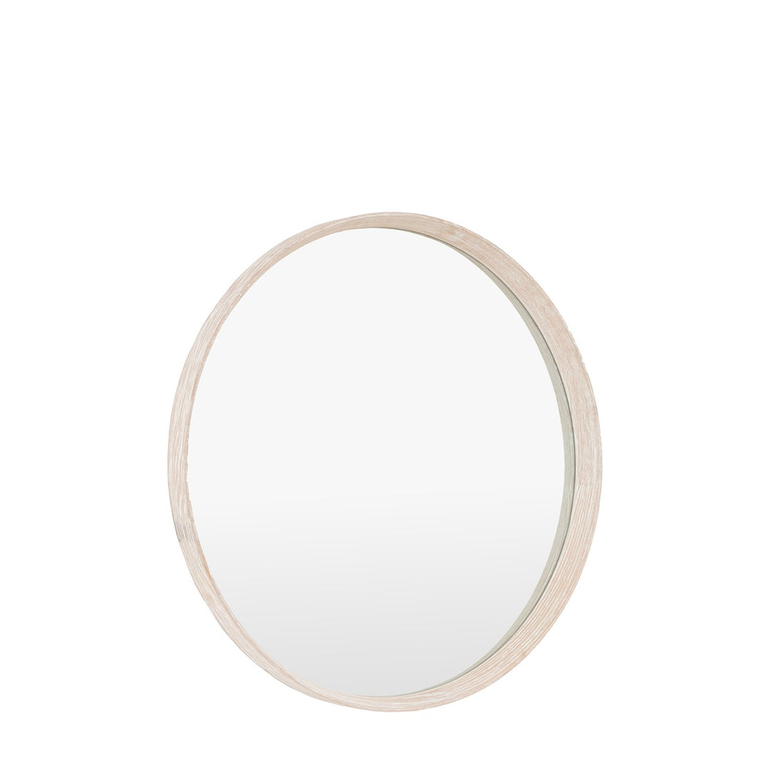 Helsinki Round Mirror 80x80cm - Washed Oak