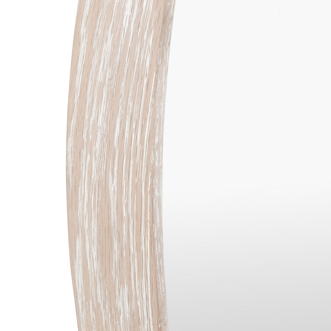Helsinki Round Mirror 80x80cm - Washed Oak
