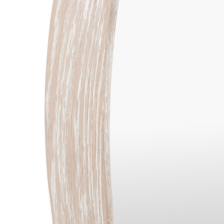 Helsinki Round Mirror 80x80cm - Washed Oak