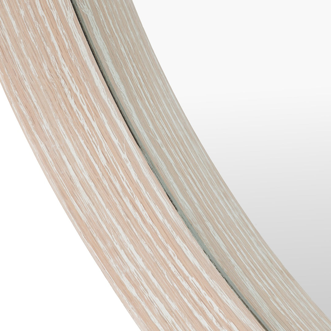 Helsinki Round Mirror 80x80cm - Washed Oak