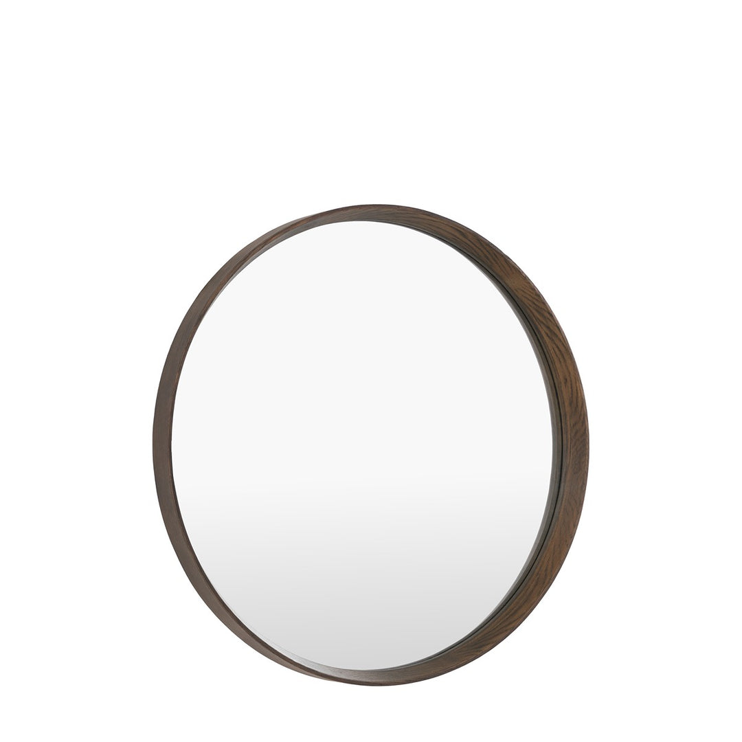 Helsinki Round Mirror 80x80cm - Walnut