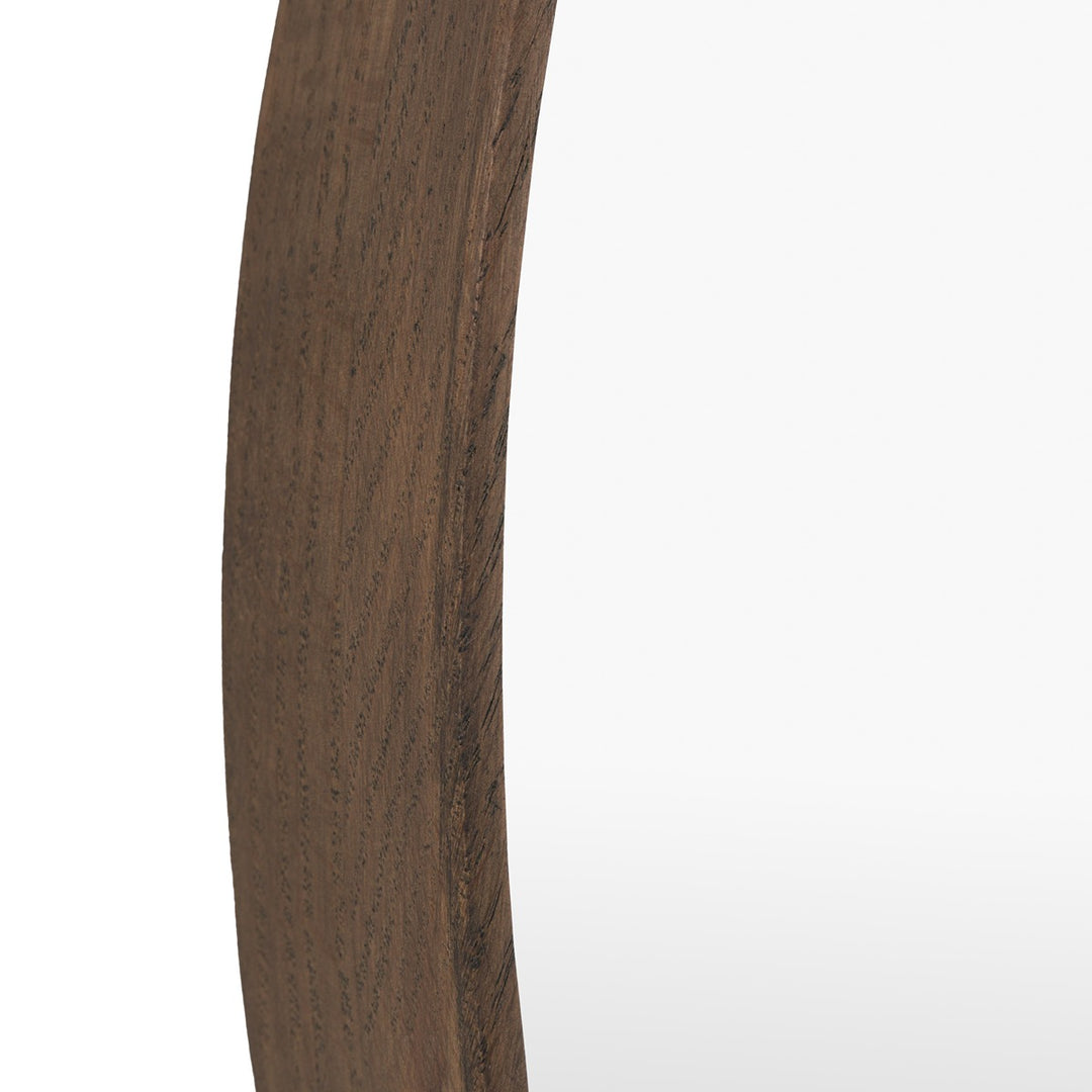 Helsinki Round Mirror 80x80cm - Walnut
