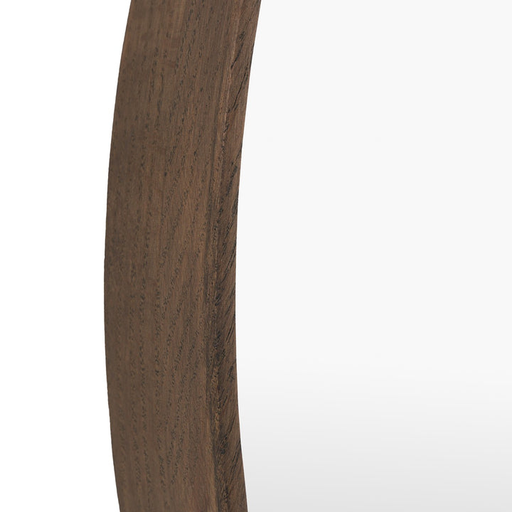 Helsinki Round Mirror 80x80cm - Walnut