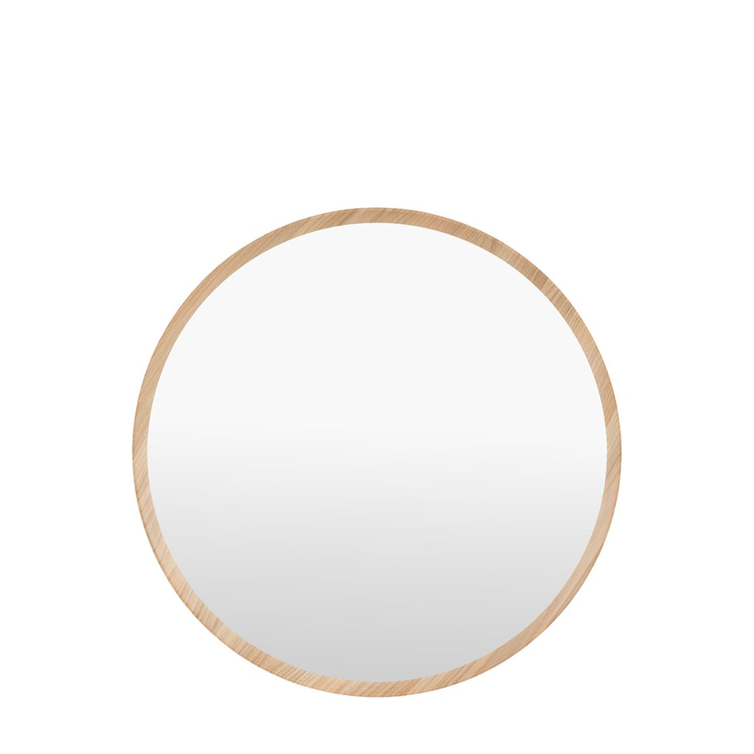 Helsinki Round Mirror 80x80cm - Oak