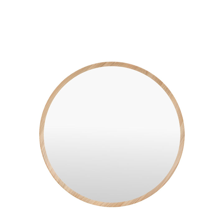 Helsinki Round Mirror 80x80cm - Oak