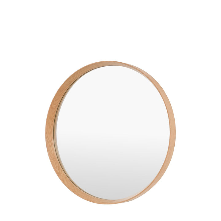Helsinki Round Mirror 80x80cm - Oak