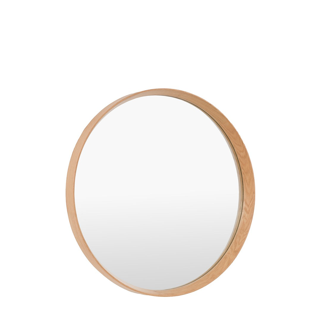 Helsinki Round Mirror 80x80cm - Oak