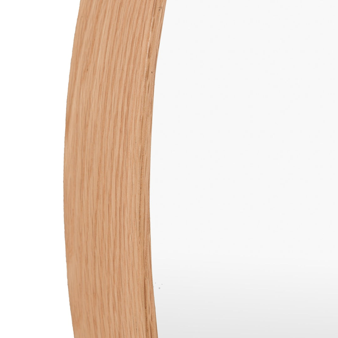 Helsinki Round Mirror 80x80cm - Oak