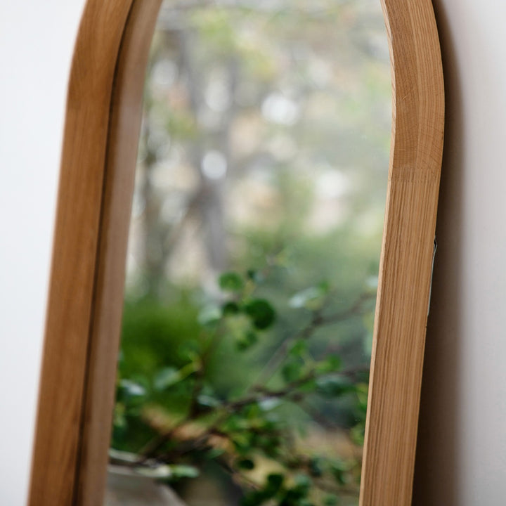 Helsinki Arch Leaner Mirror 160x50cm - Oak