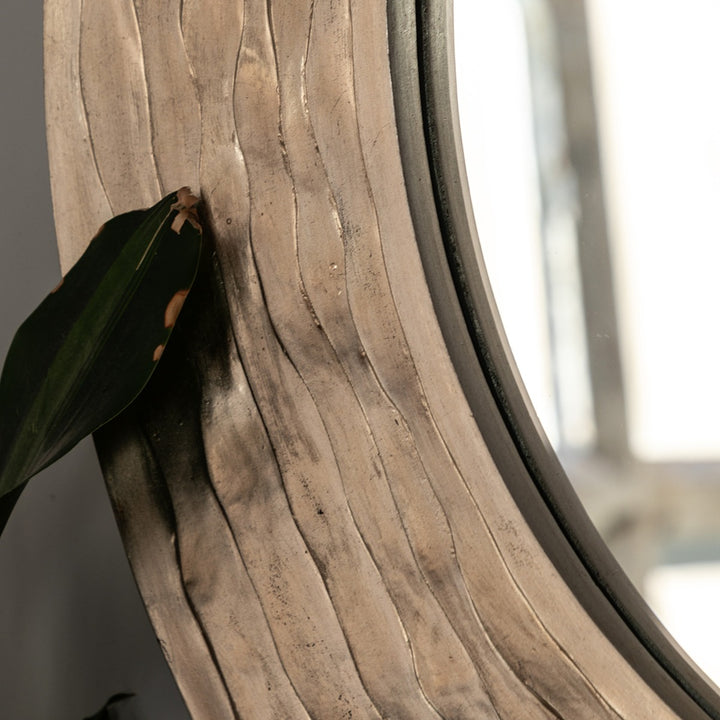 Cresta Round Mirror 90x90cm - Champagne