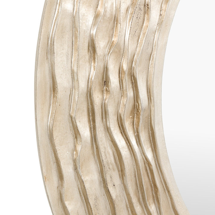 Cresta Round Mirror 90x90cm - Champagne
