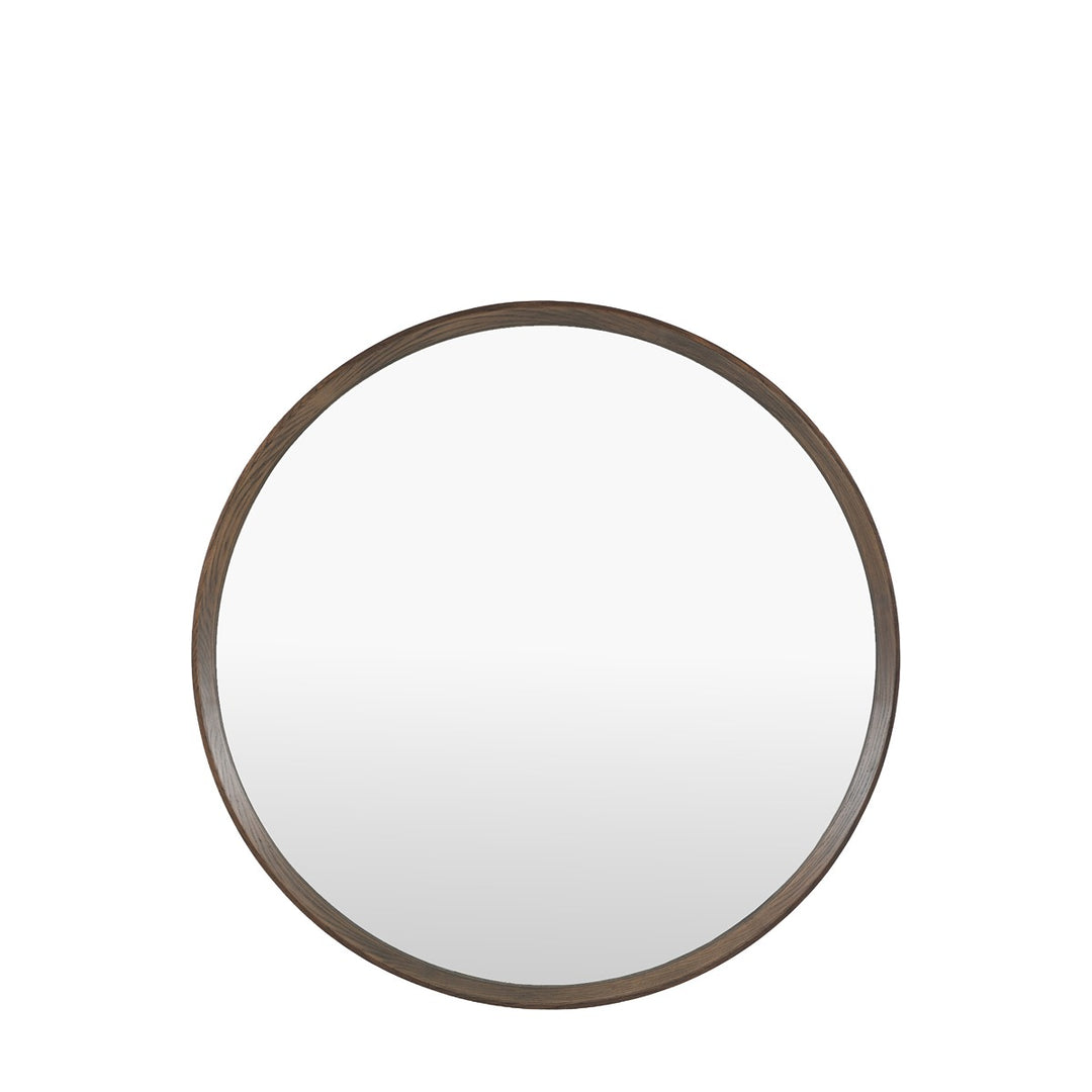 Woodstock Round Mirror 60x60cm - Walnut