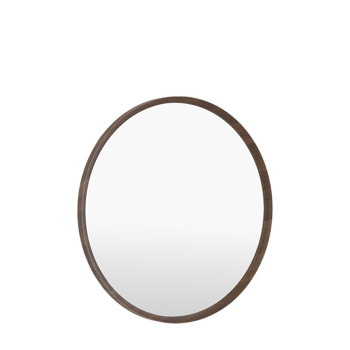 Woodstock Round Mirror 60x60cm - Walnut