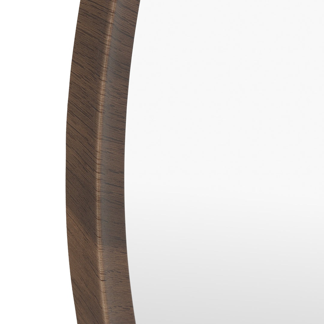 Woodstock Round Mirror 60x60cm - Walnut