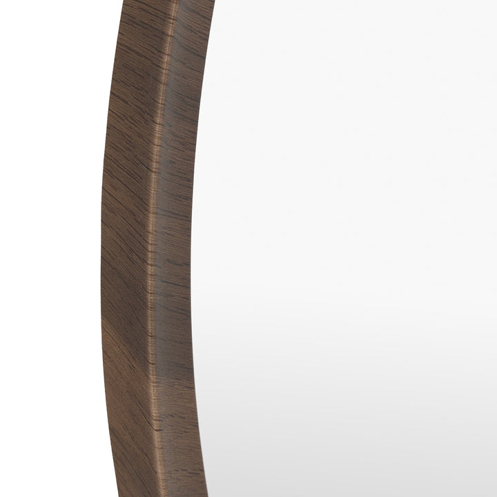 Woodstock Round Mirror 60x60cm - Walnut