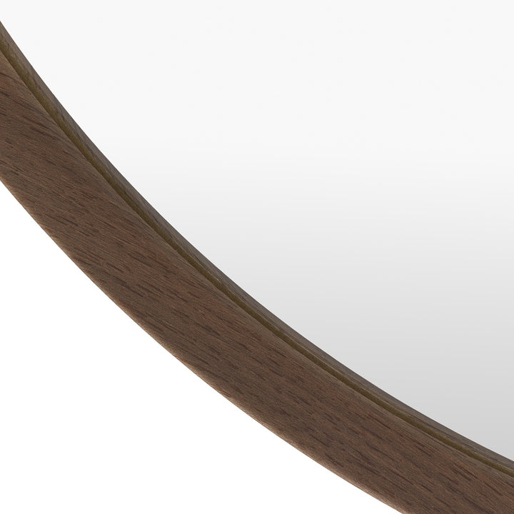Woodstock Round Mirror 60x60cm - Walnut
