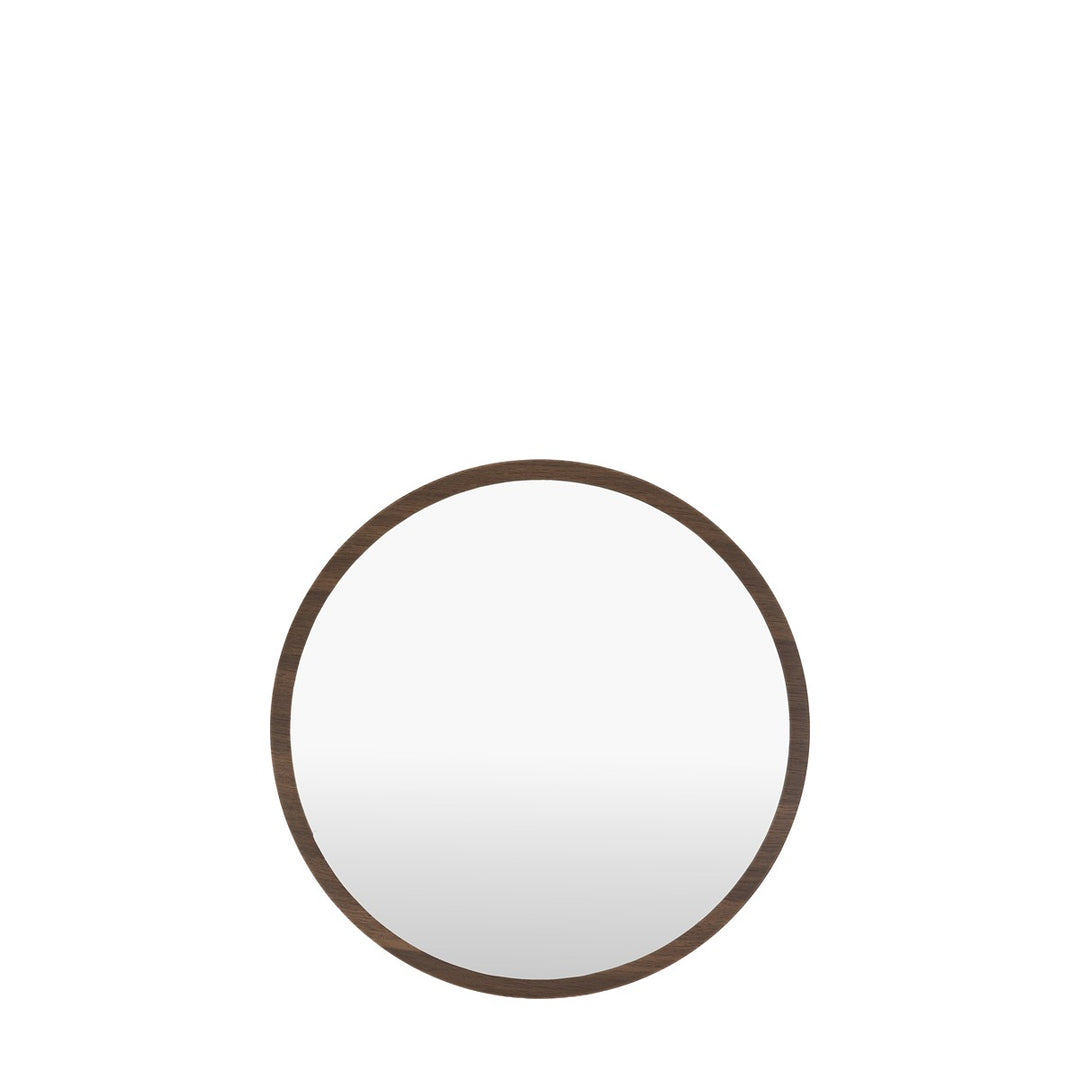 Woodstock Round Mirror 60x60cm - Walnut