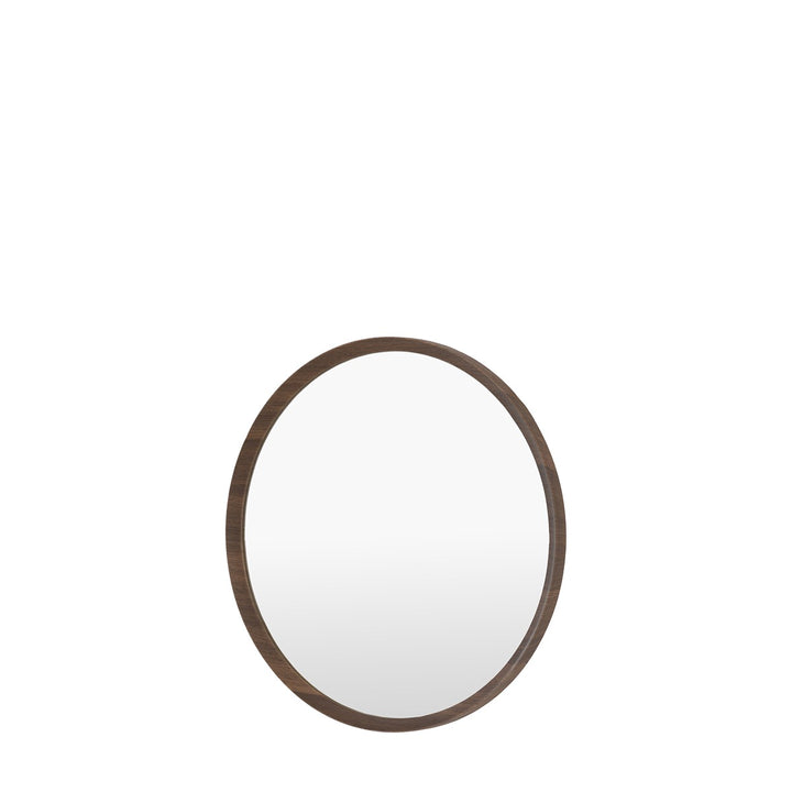 Woodstock Round Mirror 60x60cm - Walnut